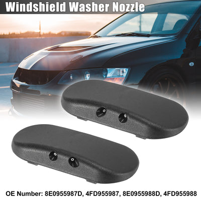 Harfington Pair Windshield Washer Nozzles Spray Jet Left Right 8E0955987D 8E0955988D with Heated for Audi A3 2004-2007 for Audi A4 2001-2008