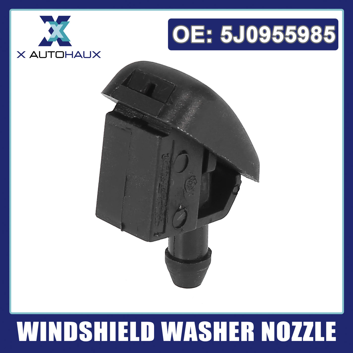 X AUTOHAUX Windshield Washer Nozzles Spray Jet Left or Right 5J0955985 for Skoda Roomster 2006-2015