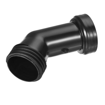 Harfington IBC Tank Drain Drainage Tube 60mm Coarse Male to Female Thread Plastic Spout Hose Extension Fitting, Black