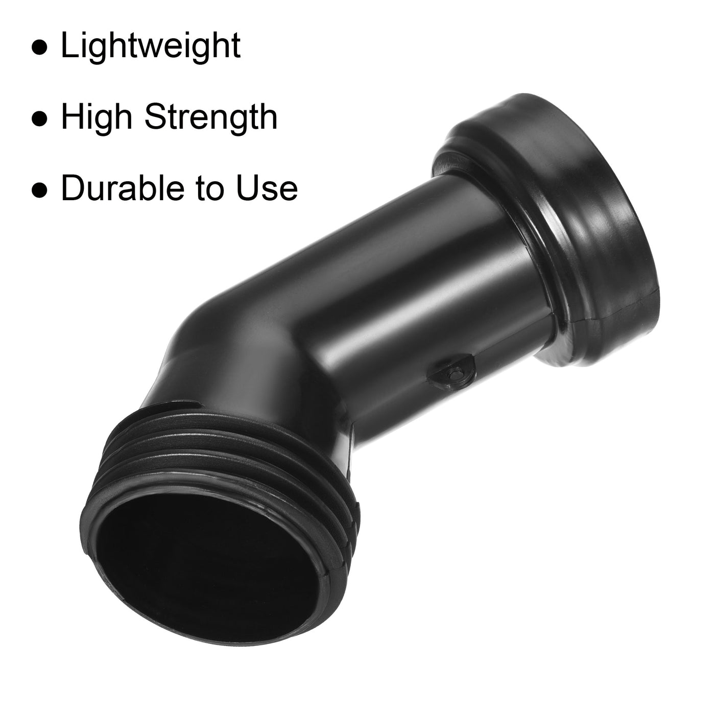 Harfington IBC Tank Drain Drainage Tube 60mm Coarse Male to Female Thread Plastic Spout Hose Extension Fitting, Black