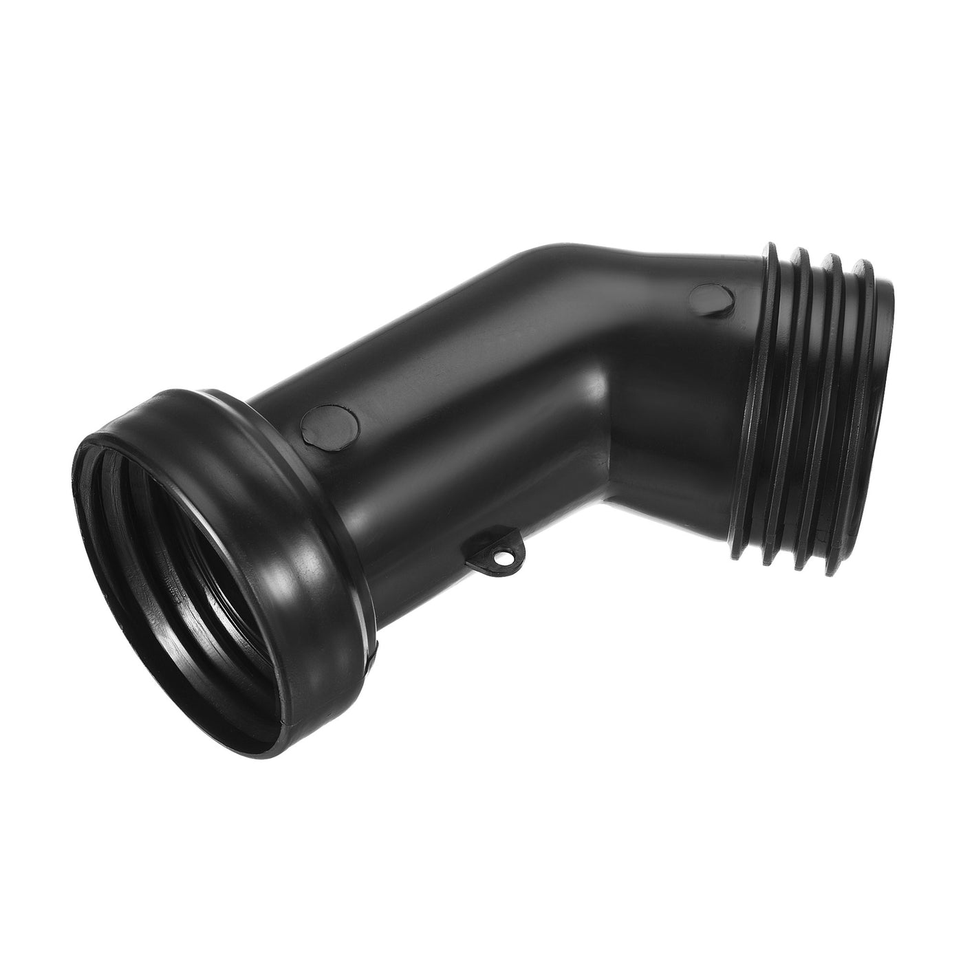 Harfington IBC Tank Drain Drainage Tube 60mm Coarse Male to Female Thread Plastic Spout Hose Extension Fitting, Black