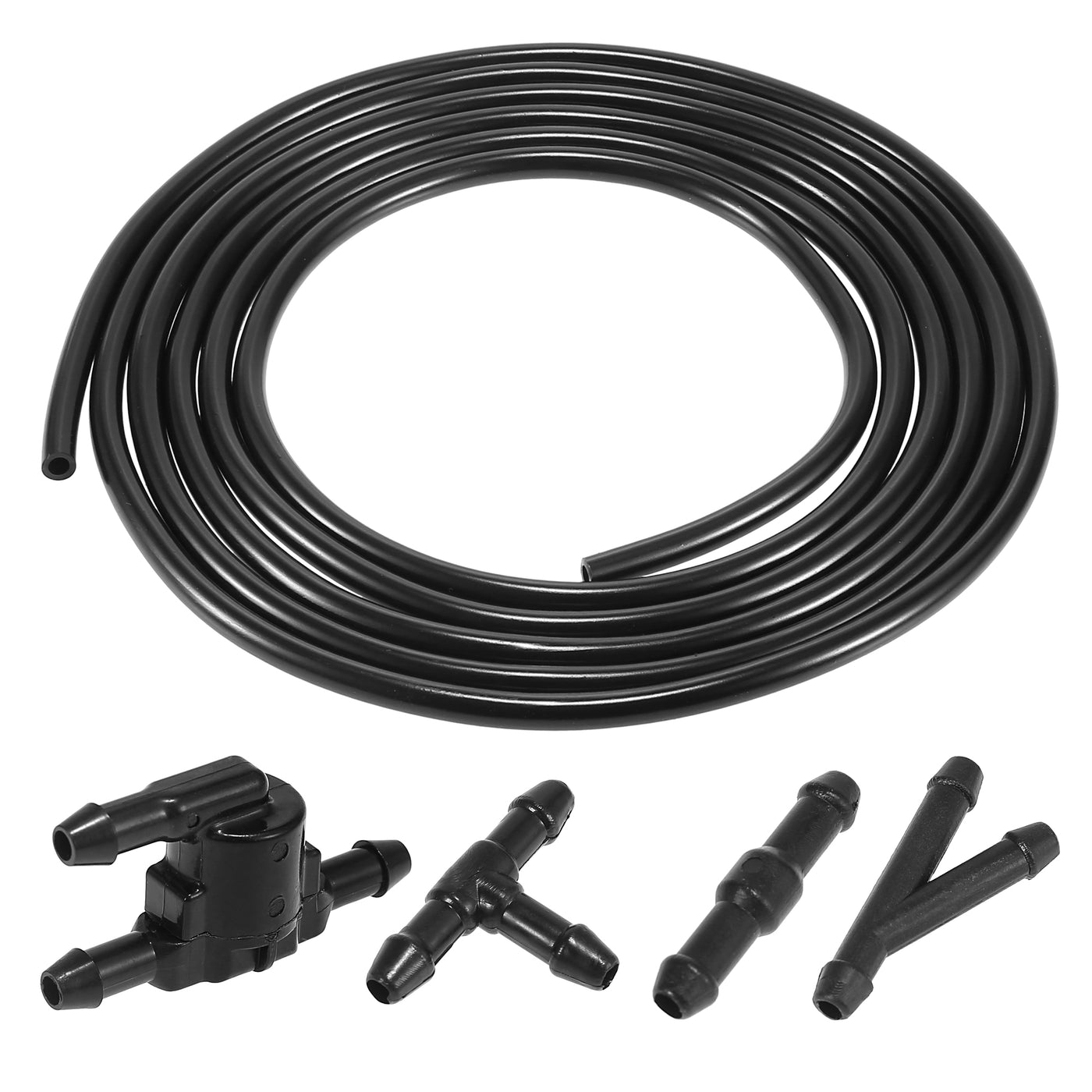 X AUTOHAUX Car Windshield Washer Hose Kit 300cm 10ft Windshield Washer Nozzle Hose with Connectors for Toyota Corolla Tundra Land Cruiser 85321-28020