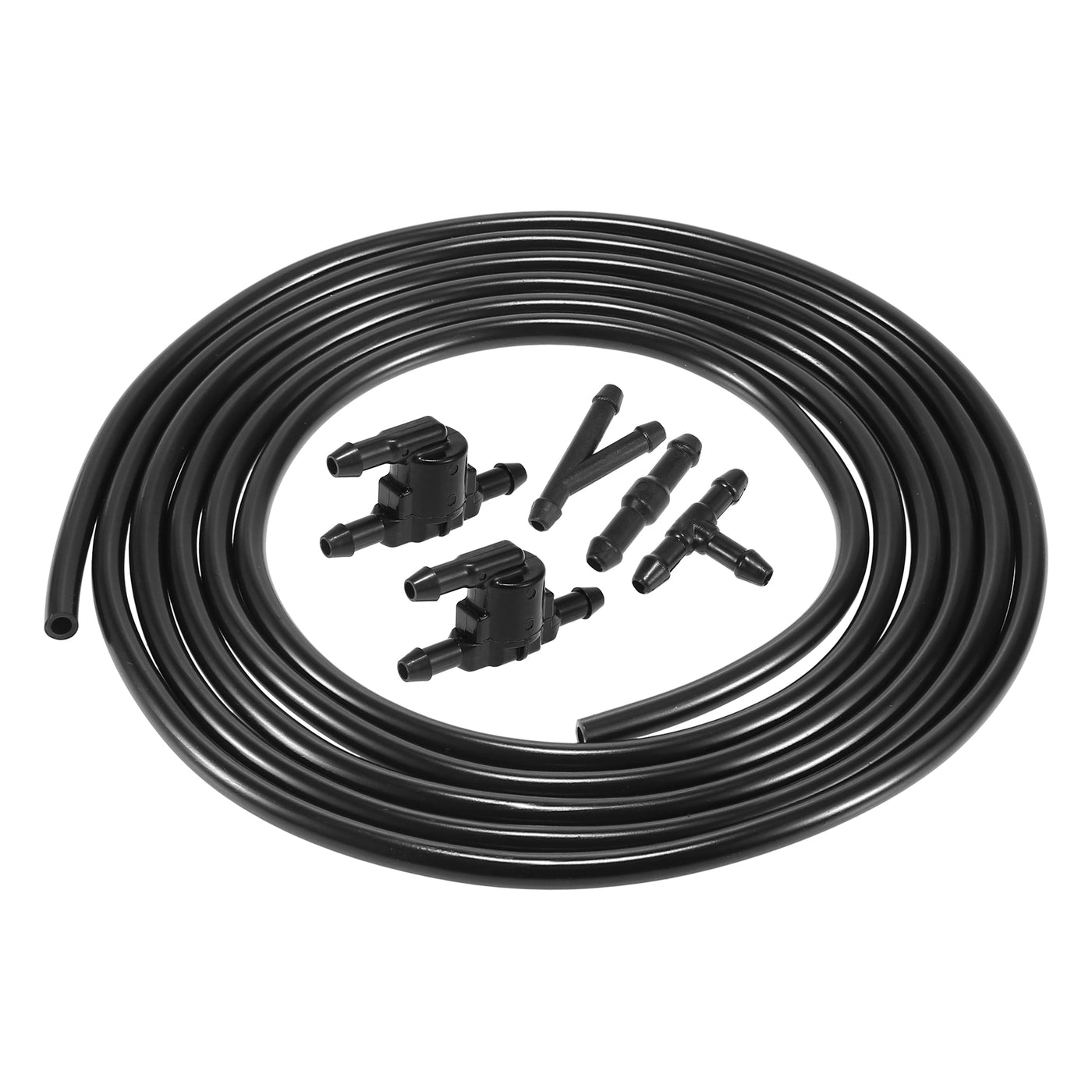 X AUTOHAUX Car Windshield Washer Hose Kit 300cm 10ft Windshield Washer Nozzle Hose with Connectors for Toyota Corolla Tundra Land Cruiser 85321-28020