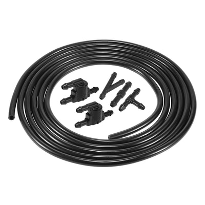 Harfington Car Windshield Washer Hose Kit 300cm 10ft Windshield Washer Nozzle Hose with Connectors for Toyota Corolla Tundra Land Cruiser 85321-28020