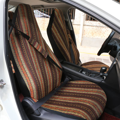 Harfington Universal Yellow Front Car Seat Cover Saddle Blanket Seat Protectors Pad for Car Truck