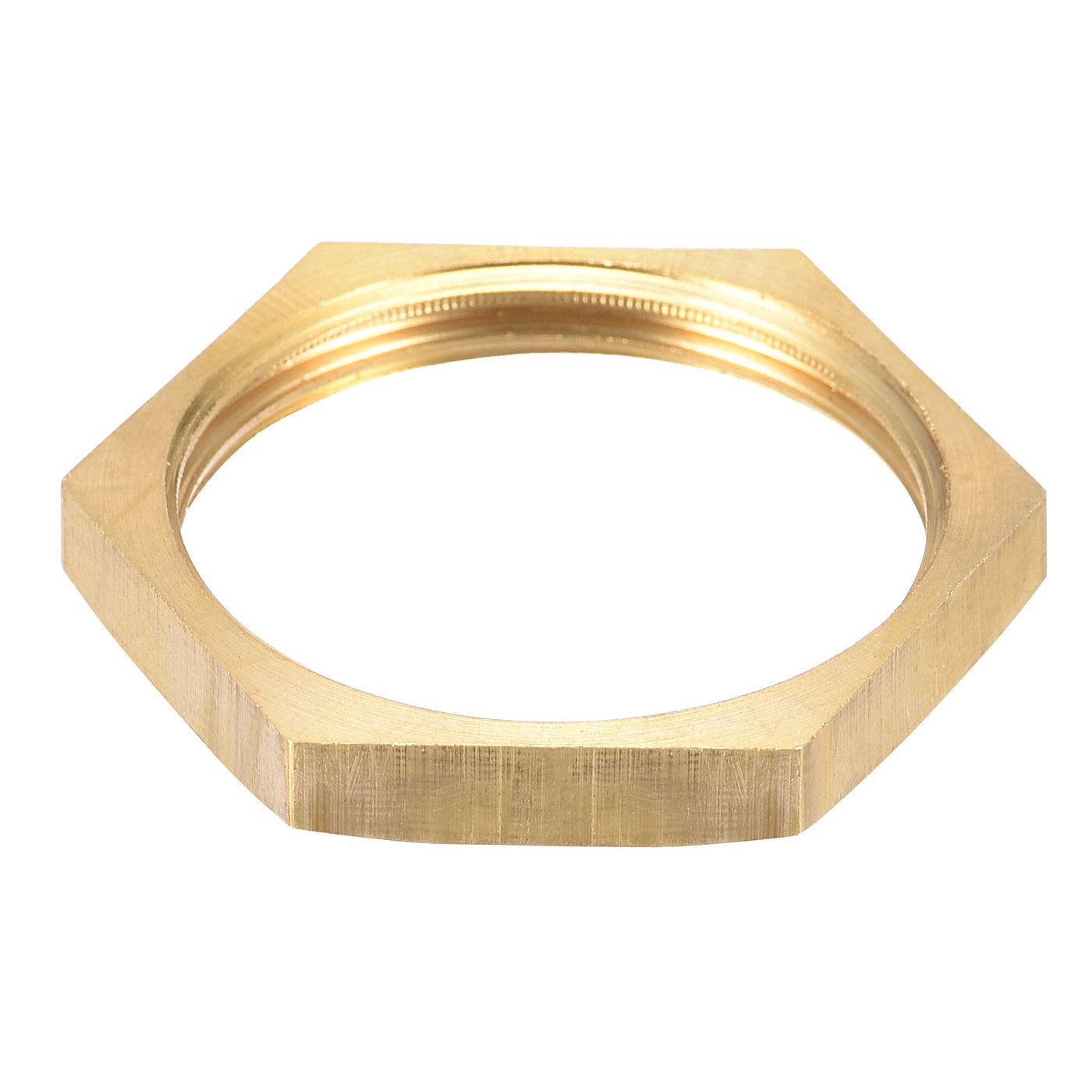 uxcell Uxcell Lock Nut, Hex Brass Female Locknut