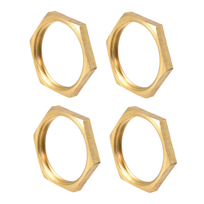 Harfington Uxcell Lock Nut, Hex Brass Female Locknut