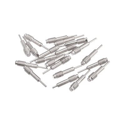 Harfington Uxcell 20pcs Replace Pins for Watch Band Pin Punch Tool 0.8mm Dia Metal Link Pin Remover Punch Pins M3x0.5 Threads