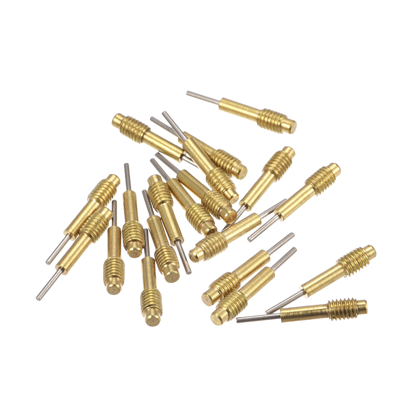 uxcell Uxcell 20pcs Replace Pins for Watch Band Pin Punch Tool 0.8mm Dia Brass Link Pin Remover Punch Pins M3x0.5 Threads