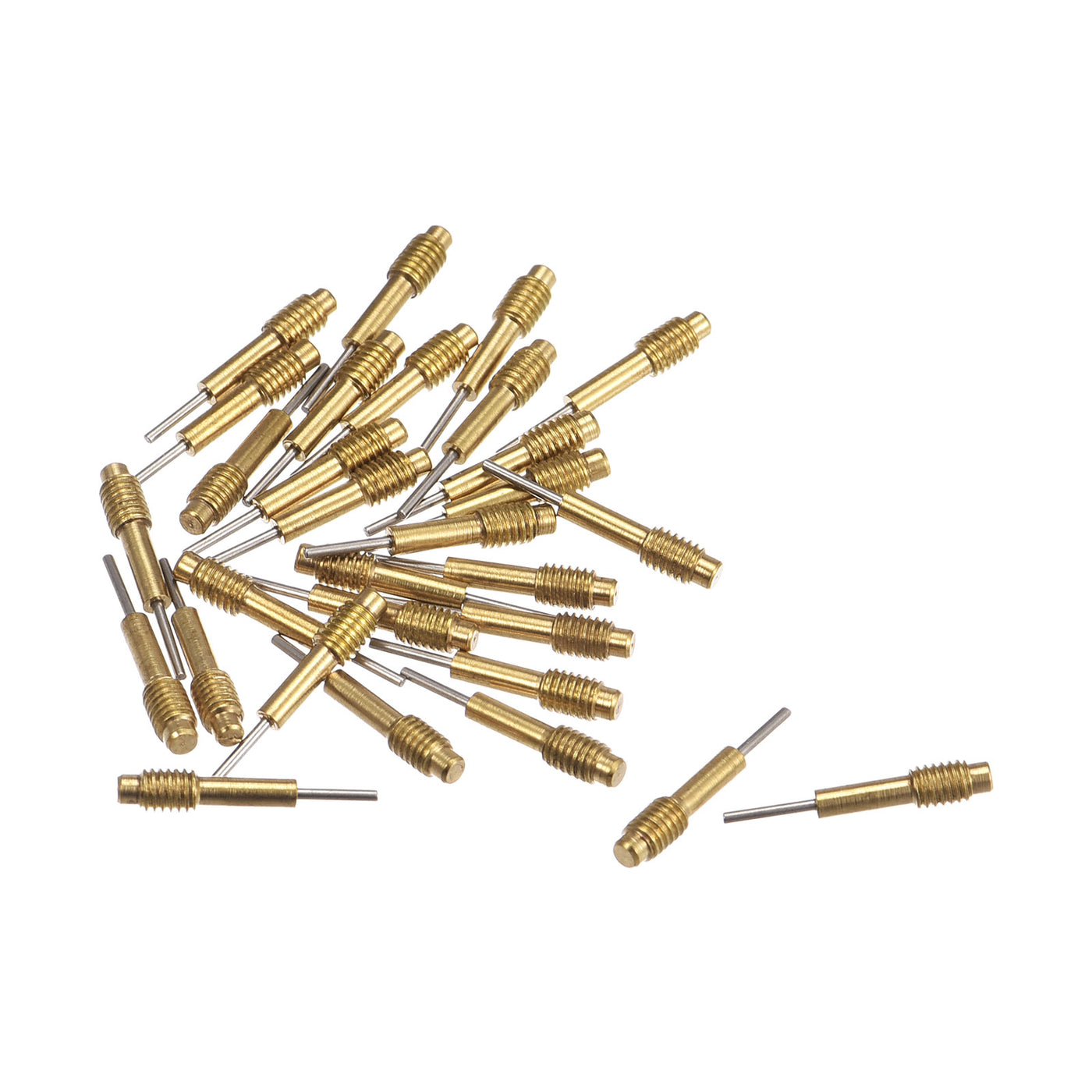 uxcell Uxcell 30pcs Replace Pins for Watch Band Pin Punch Tool 0.8mm Dia Brass Link Pin Remover Punch Pins M3x0.5 Threads