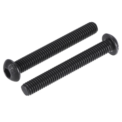 Harfington Uxcell M6x45mm Hex Socket Button Head Cap Bolts Screws Alloy Steel 25pcs