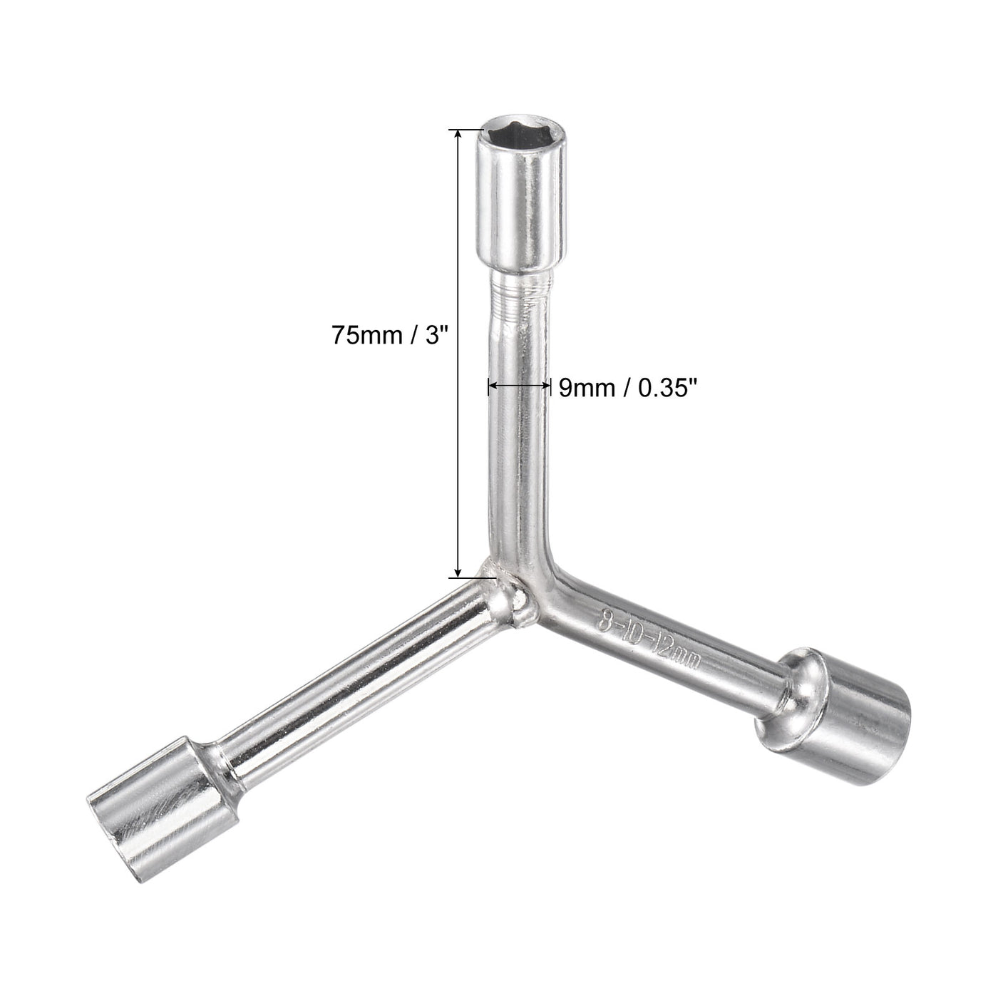 uxcell Uxcell Y Type 3 Way Hex Socket Wrench, Repair Spanner Tool