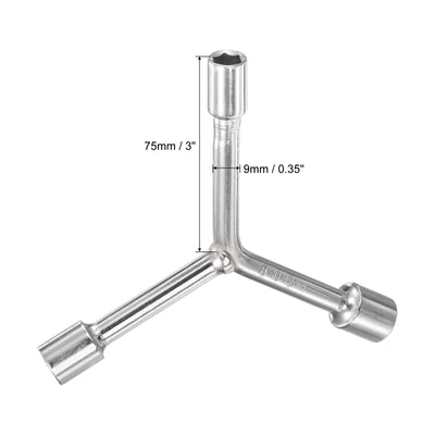 Harfington Uxcell Y Type 3 Way Hex Socket Wrench, Repair Spanner Tool