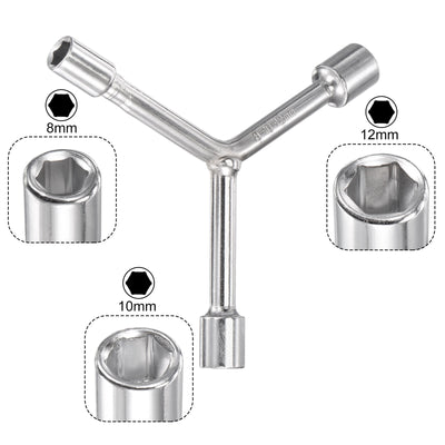 Harfington Uxcell Y Type 3 Way Hex Socket Wrench, Repair Spanner Tool