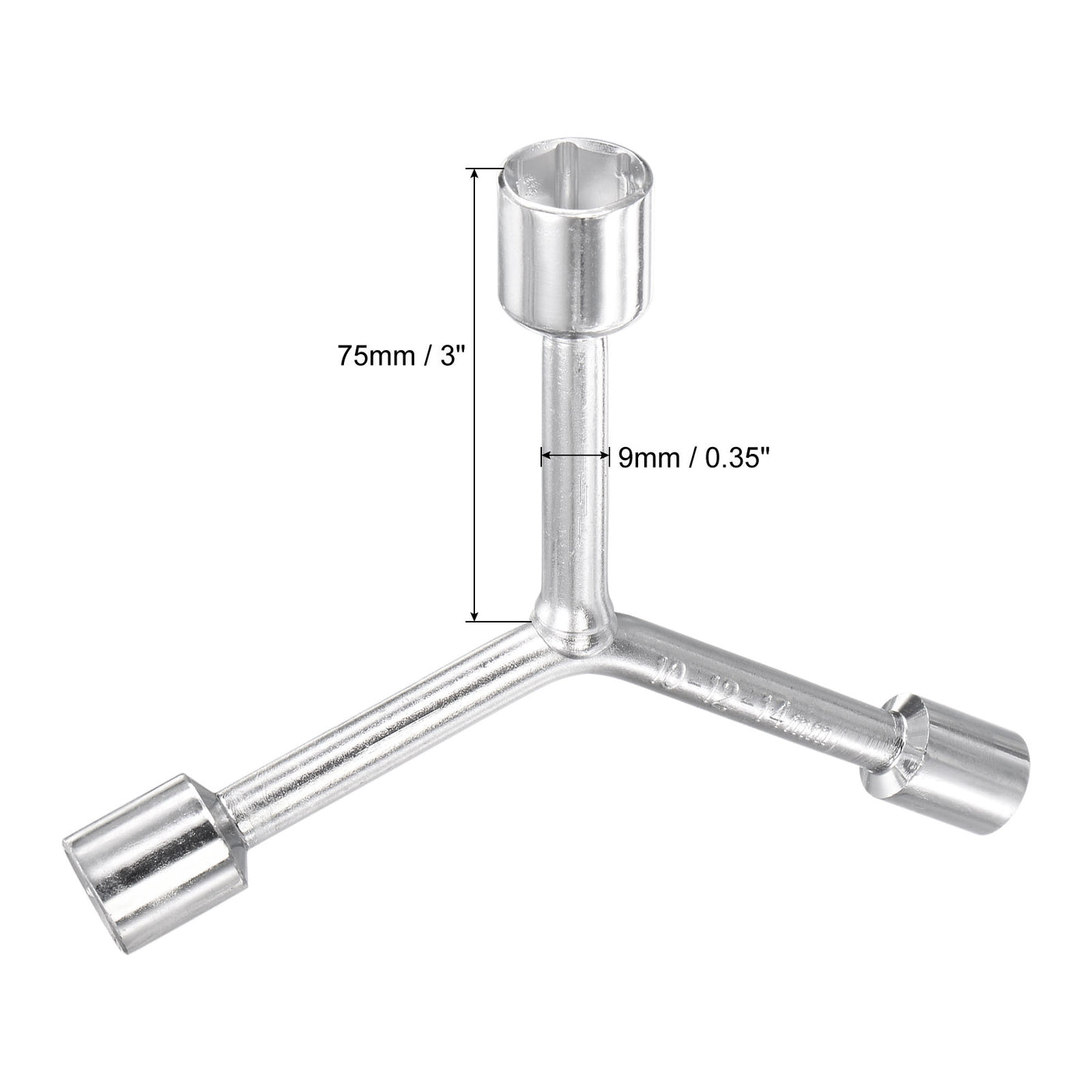 uxcell Uxcell Y Type 3 Way Hex Socket Wrench, Repair Spanner Tool