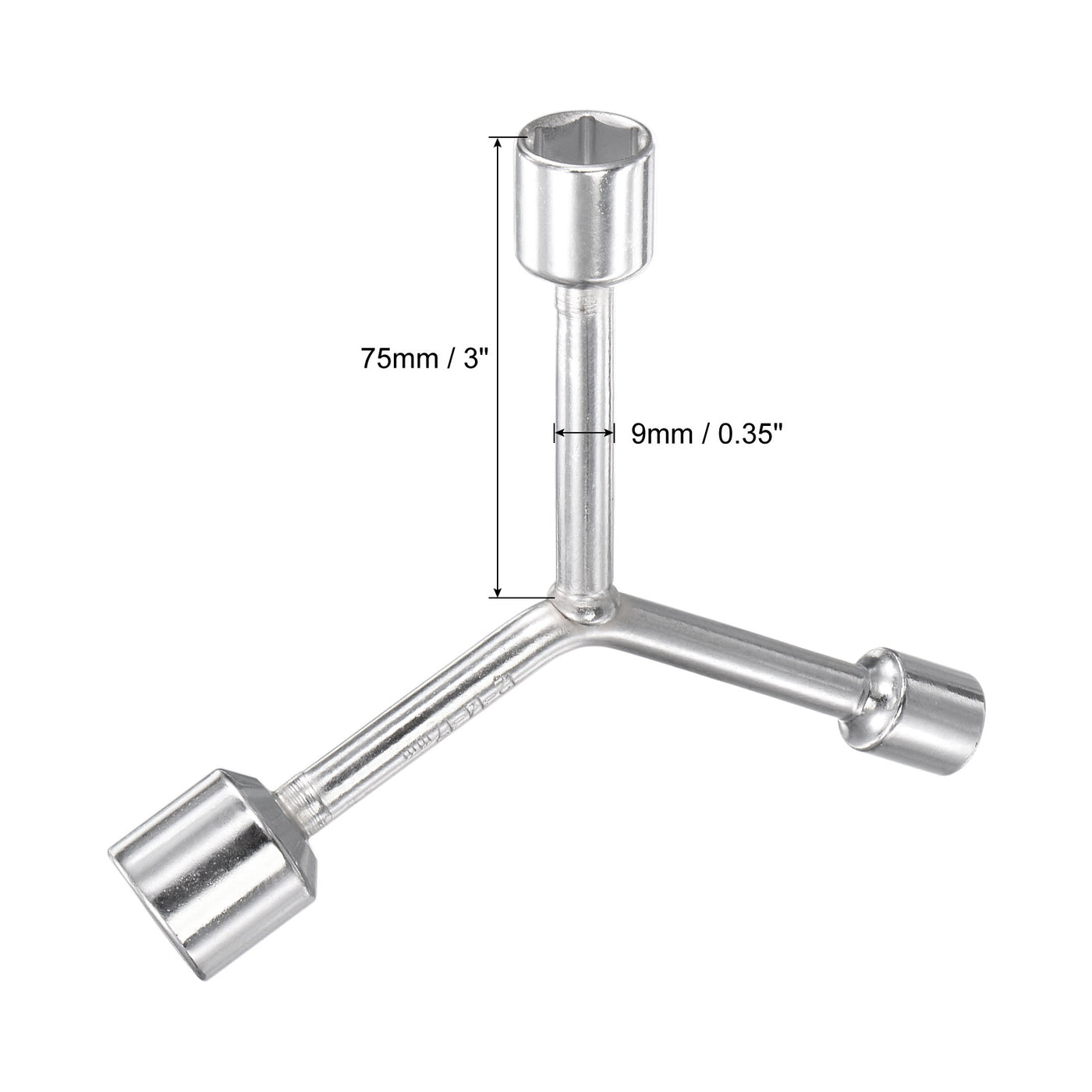 uxcell Uxcell Y Type 3 Way Hex Socket Wrench, Repair Spanner Tool