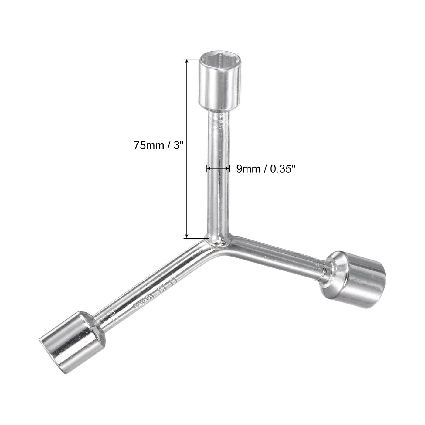 uxcell Uxcell Y Type 3 Way Hex Socket Wrench, Repair Spanner Tool