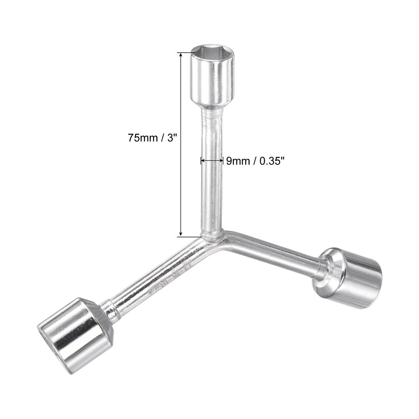 uxcell Uxcell Y Type 3 Way Hex Socket Wrench, Repair Spanner Tool