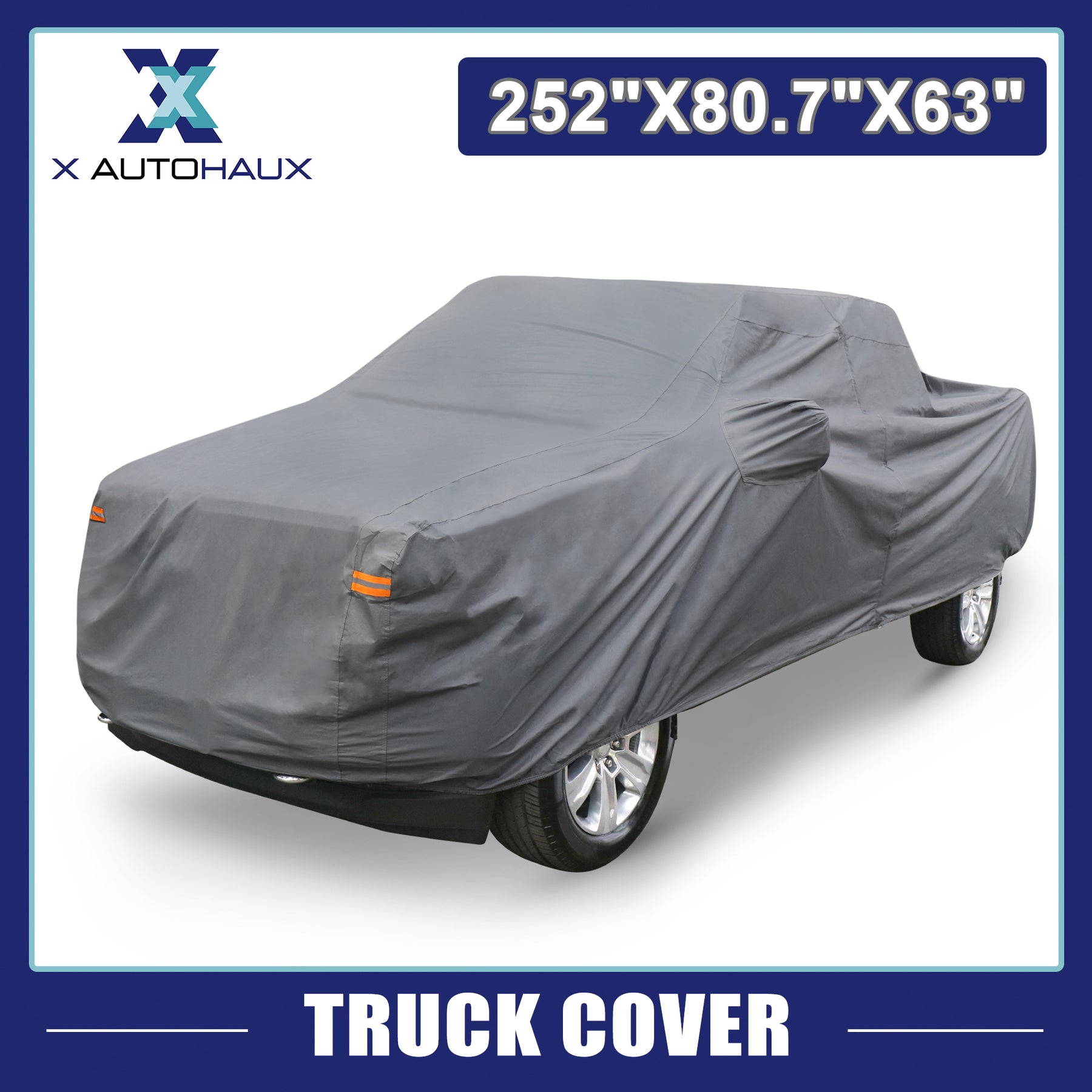  X AUTOHAUX Truck Car Cover for Jeep Gladiator JT 2020 2021 2022  Outdoor Waterproof Sun Rain Dust Wind Snow Protection Black : Automotive