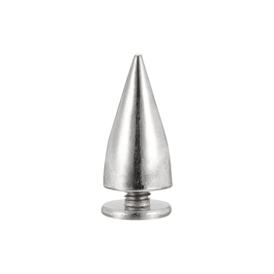 Harfington Uxcell 7x13.5mm Screw Back Stud Rivets Spikes Zinc Alloy for DIY Gold Tone 30 Sets