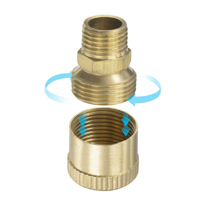 Harfington Uxcell Grease Oil Cup Cap M10x1 Male Thread 1.5ml Brass Machine Parts 2Pcs