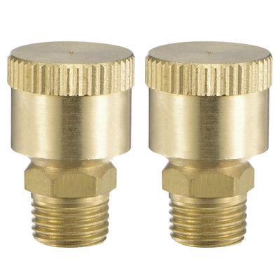 Harfington Uxcell Grease Oil Cup Cap M10x1 Male Thread 1.5ml Brass Machine Parts 2Pcs