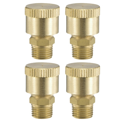 Harfington Uxcell Grease Oil Cup Cap M8x1 Male Thread 1.5ml Brass Machine Parts 4Pcs