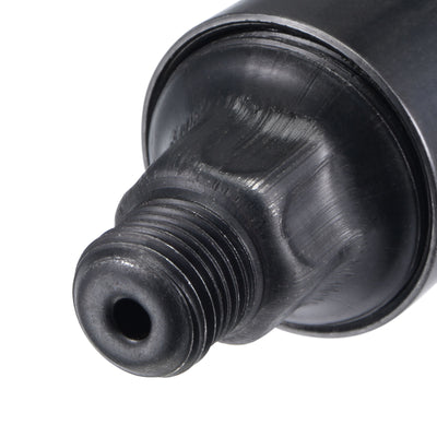 Harfington Uxcell Machine Parts G1/4 Thread 12ml Grease Oil Cup Cap Carbon Steel Oiler Black