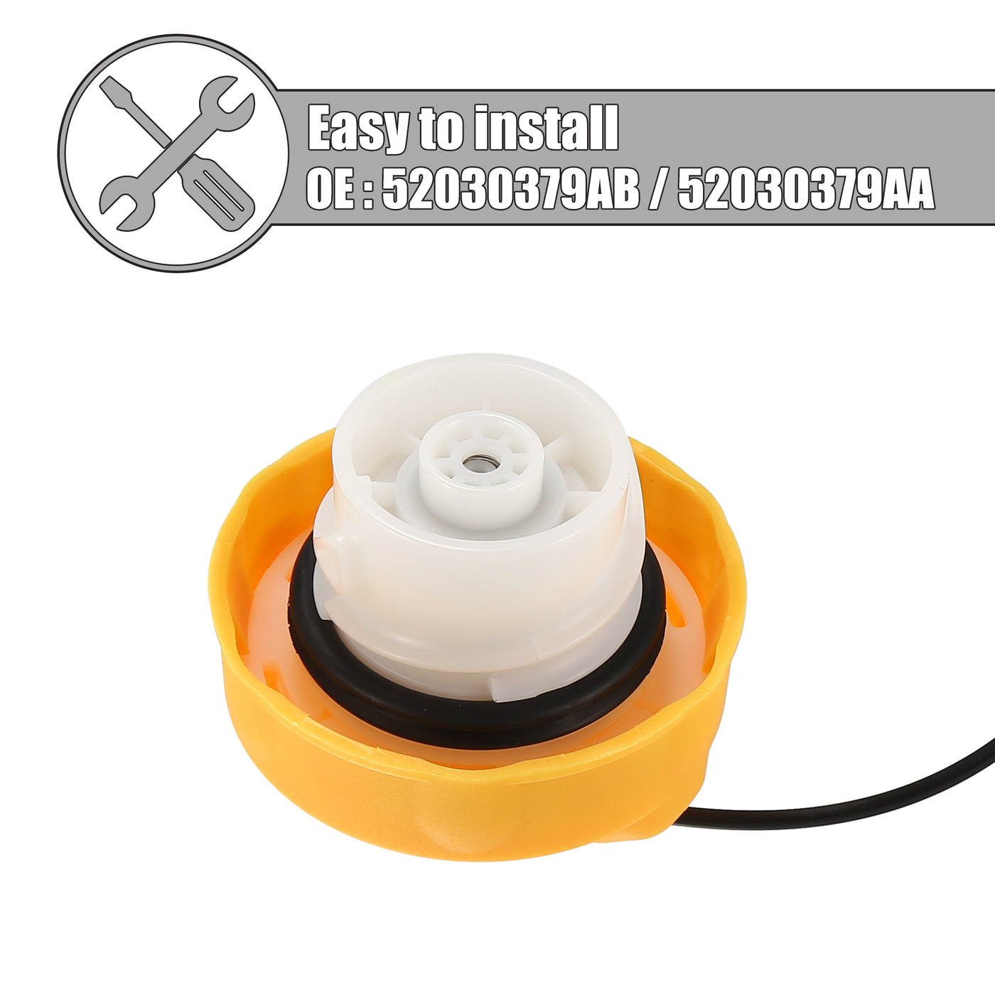 X AUTOHAUX 52030379AB 52030379AA Engine Fuel Tank Cap Gas Cap Cover for Dodge Durango 2011-2013 for Dodge Journey 2011-2019 for Jeep Cherokee 2014-2017