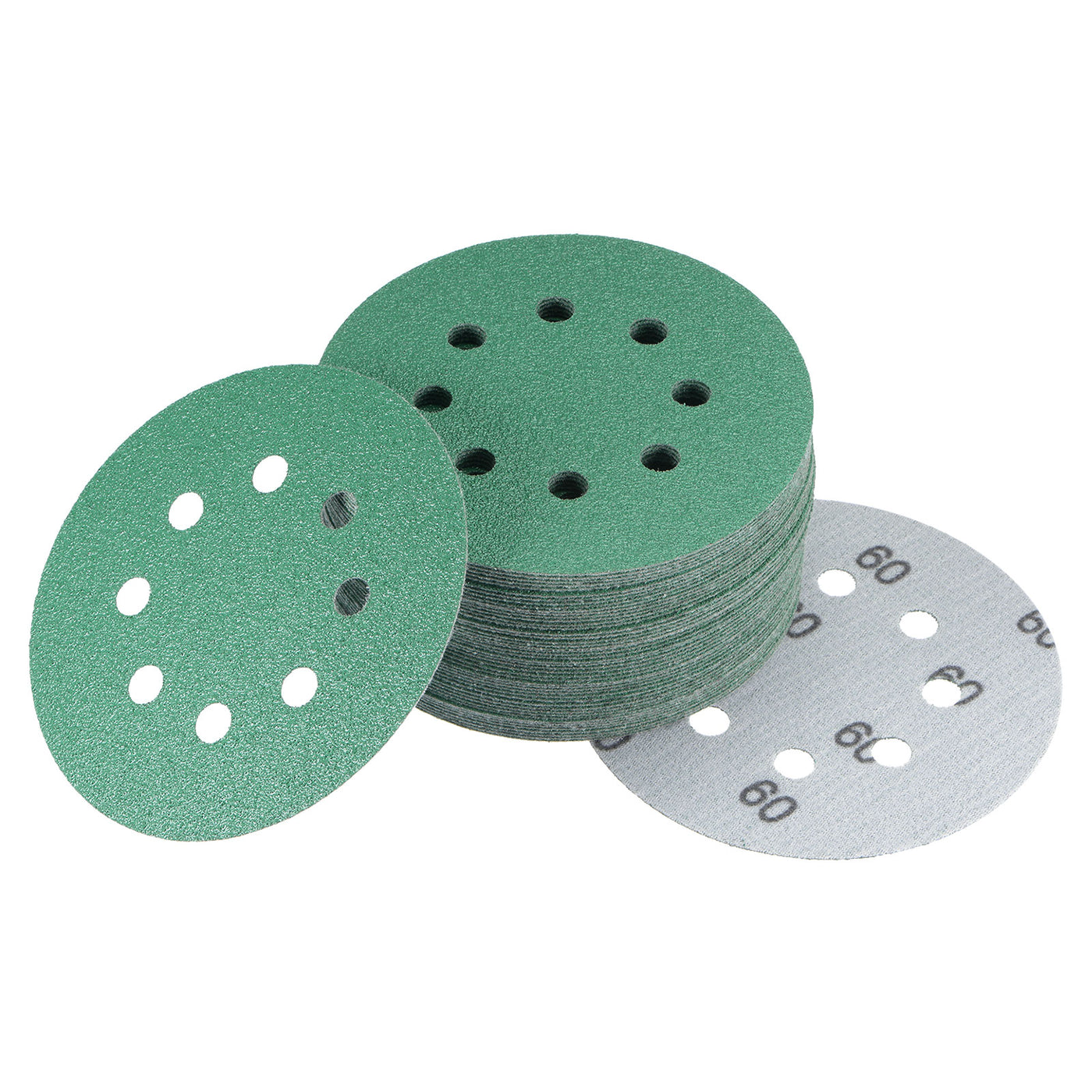 uxcell Uxcell Green Film Sanding Disc Hook & Loop Backed Sandpapers