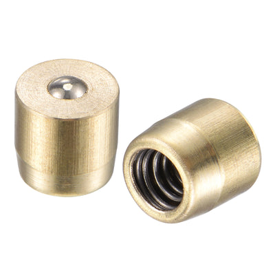 Harfington Brass Push Button Grease Oil Cup 6x6mm Oiler 10Pcs