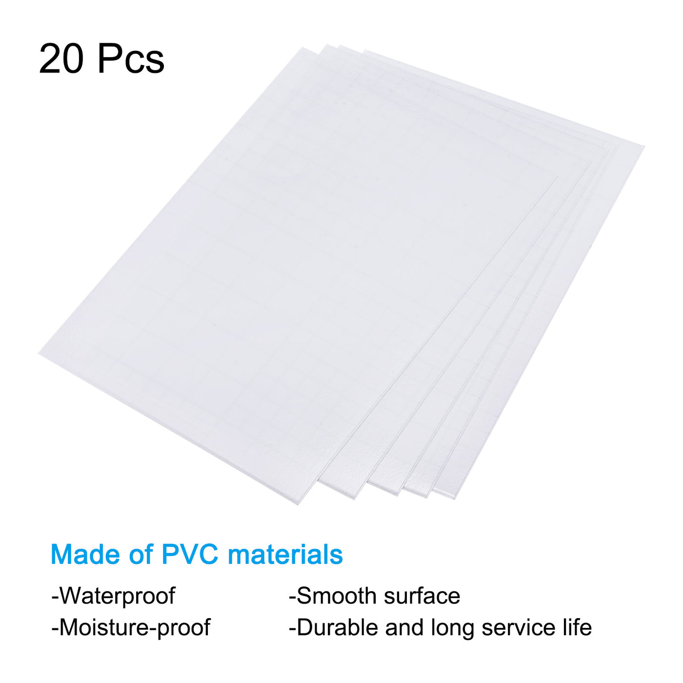 Harfington Self-Sealing Laminating Sheets Lamination Film Clear Sheet, 180x129x0.26mm for Photo, Paper, Menu, Pack of 20