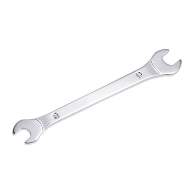 Harfington Uxcell Thin Open End Wrench, Metric Chrome Plated High Carbon Steel