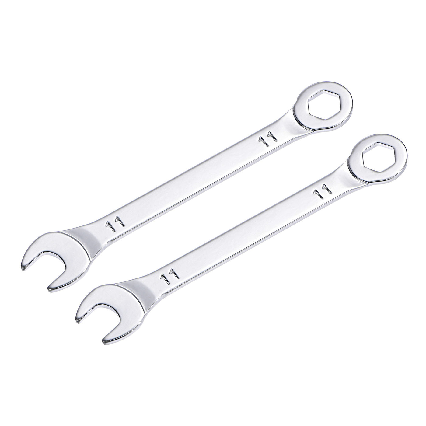 uxcell Uxcell Thin 6-Point Combination Wrench, Metric High Carbon Steel