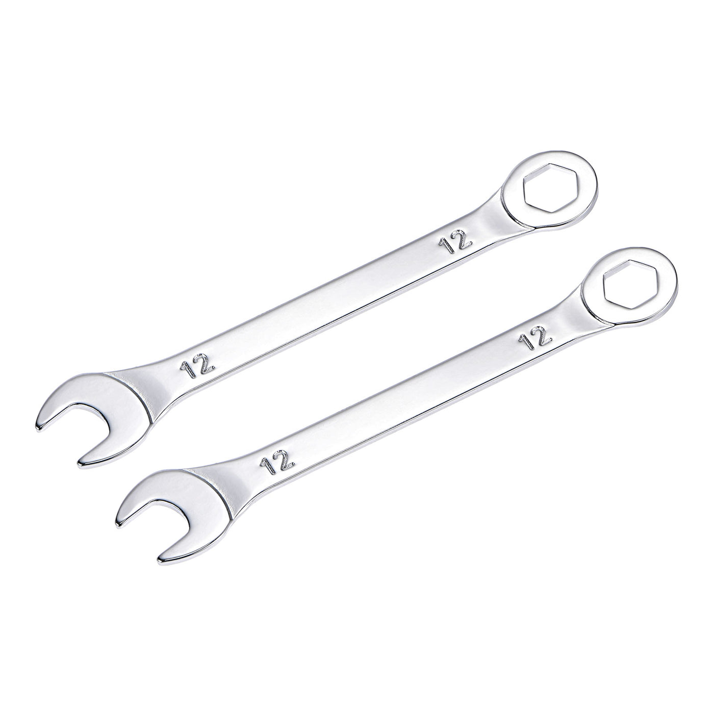 uxcell Uxcell Thin 6-Point Combination Wrench, Metric High Carbon Steel