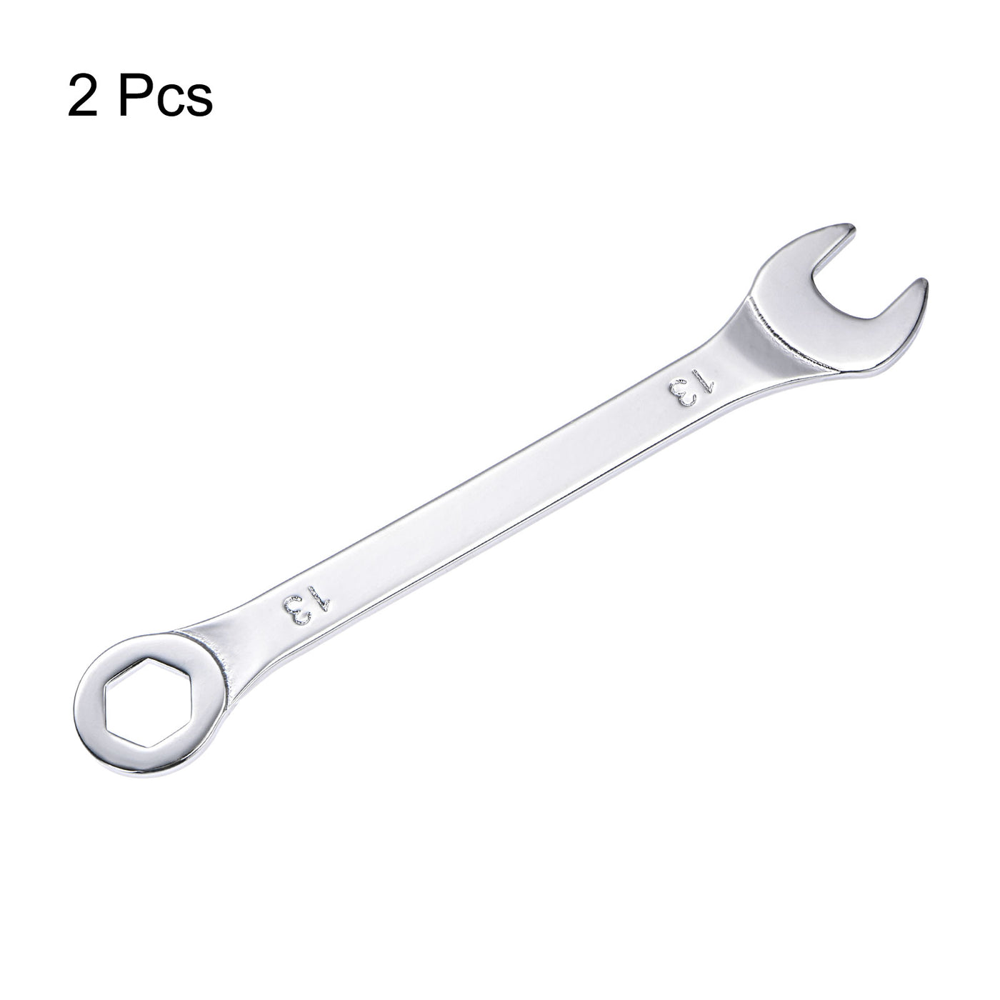 uxcell Uxcell Thin 6-Point Combination Wrench, Metric High Carbon Steel