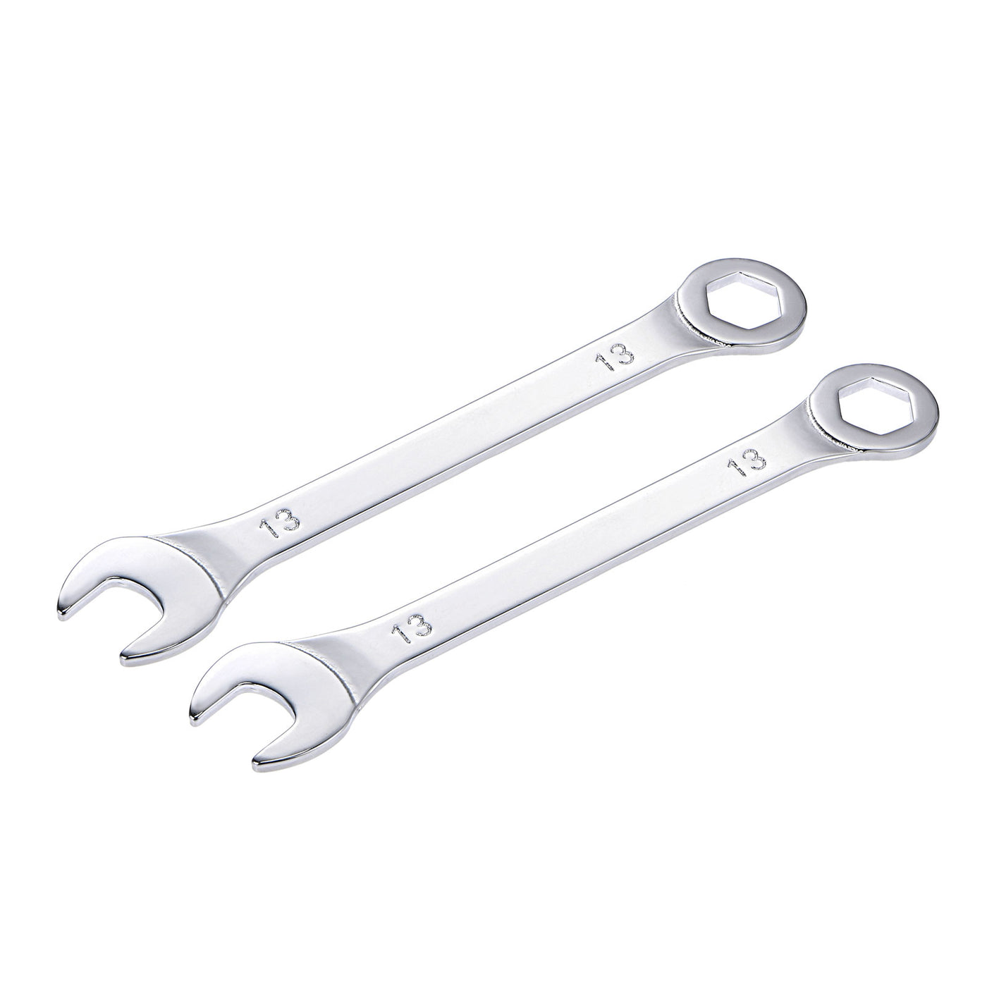 uxcell Uxcell Thin 6-Point Combination Wrench, Metric High Carbon Steel