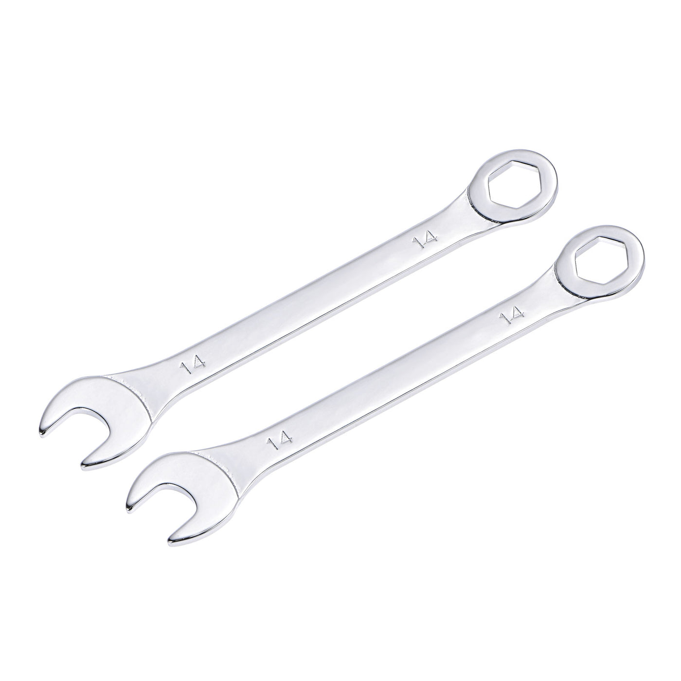 uxcell Uxcell Thin 6-Point Combination Wrench, Metric High Carbon Steel