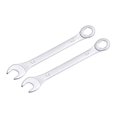 Harfington Uxcell Thin 6-Point Combination Wrench, Metric High Carbon Steel