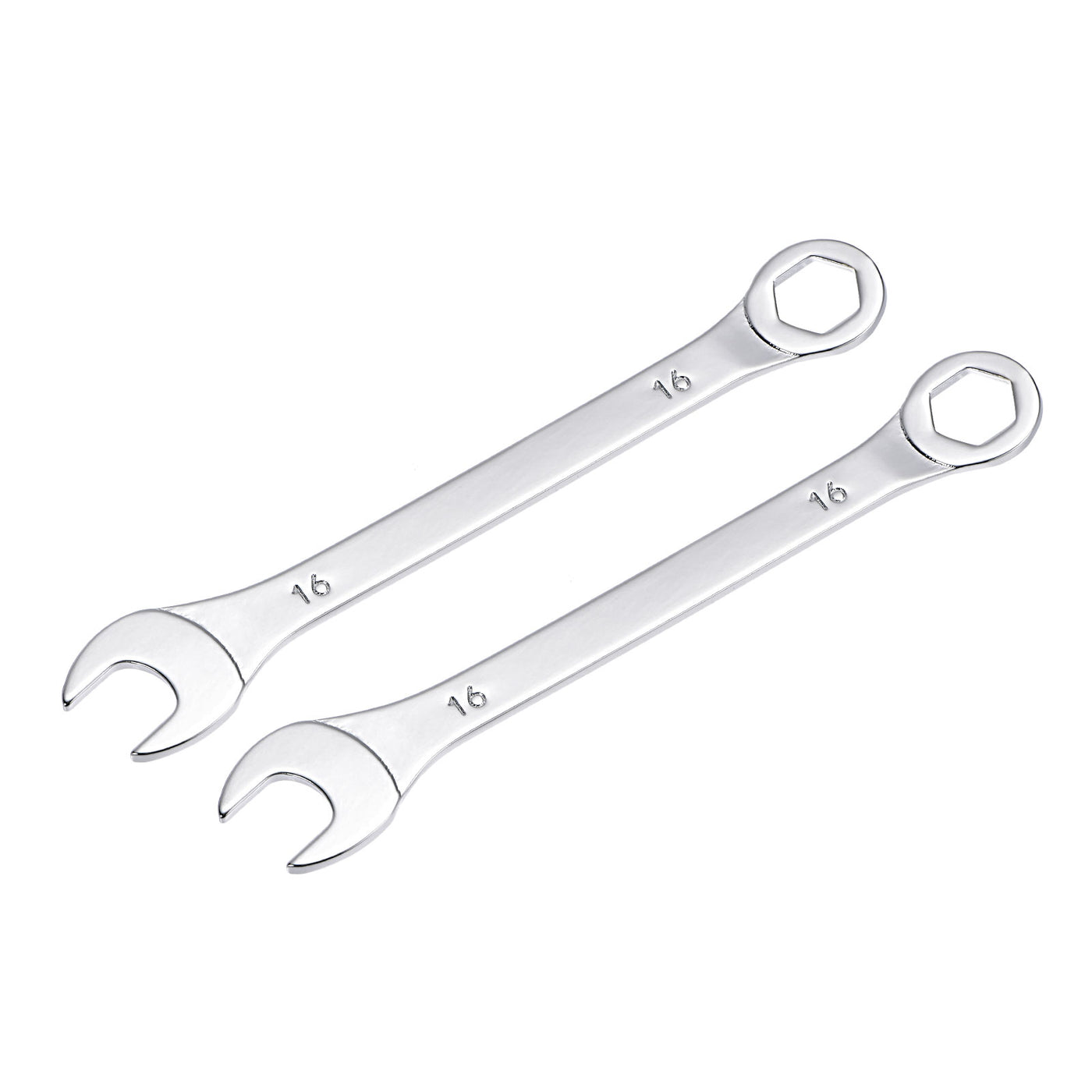 uxcell Uxcell Thin 6-Point Combination Wrench, Metric High Carbon Steel