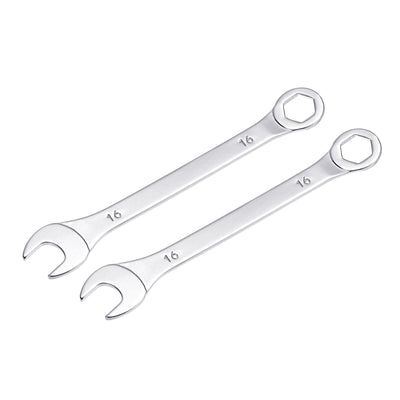 Harfington Uxcell Thin 6-Point Combination Wrench, Metric High Carbon Steel