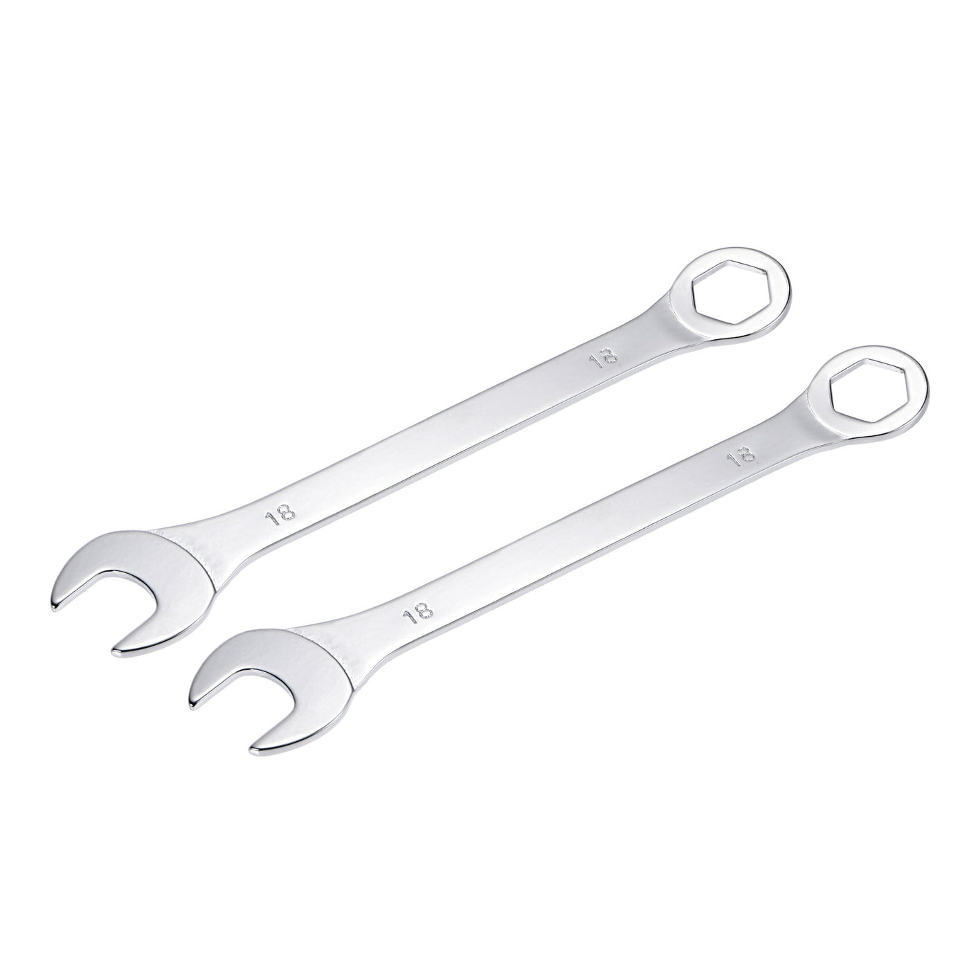 uxcell Uxcell Thin 6-Point Combination Wrench, Metric High Carbon Steel