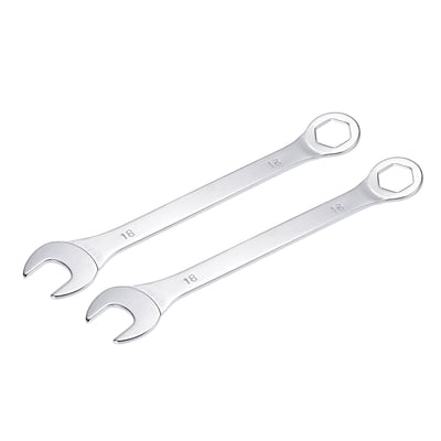 Harfington Uxcell Thin 6-Point Combination Wrench, Metric High Carbon Steel