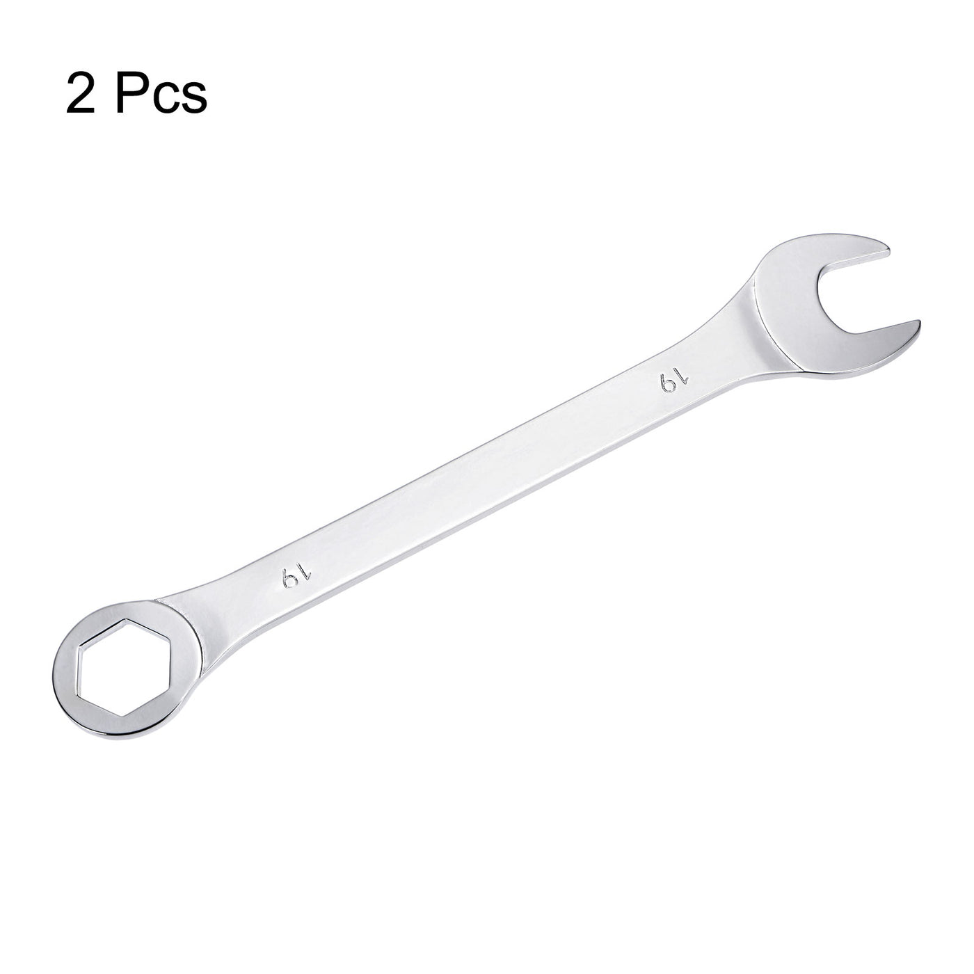 uxcell Uxcell Thin 6-Point Combination Wrench, Metric High Carbon Steel