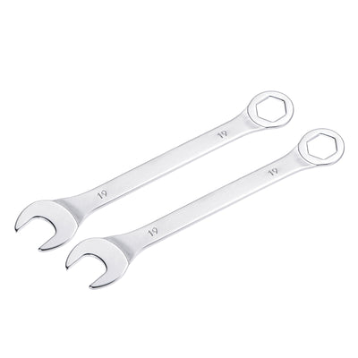 Harfington Uxcell Thin 6-Point Combination Wrench, Metric High Carbon Steel