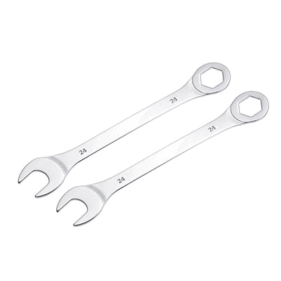 Harfington Uxcell Thin 6-Point Combination Wrench, Metric High Carbon Steel