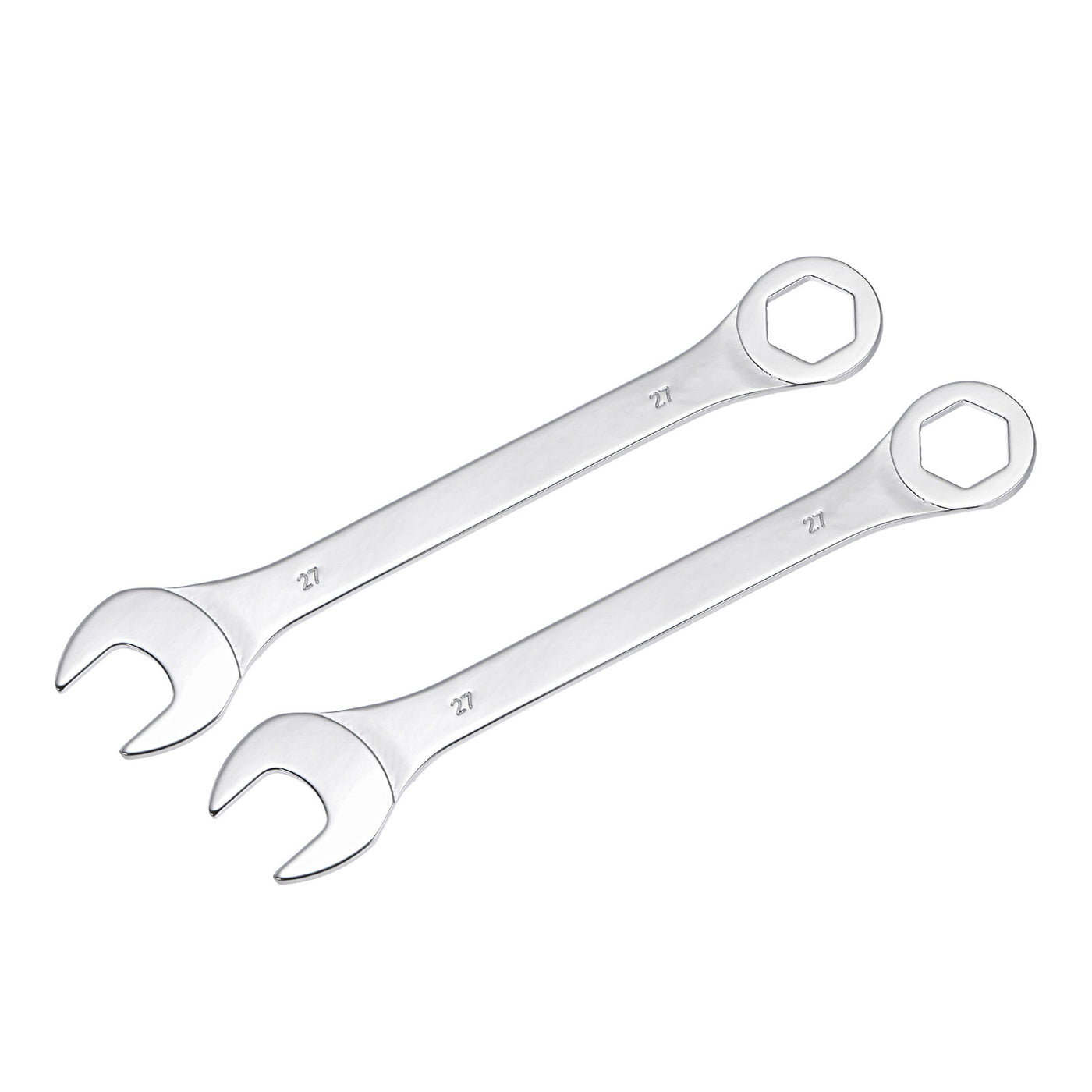 uxcell Uxcell Thin 6-Point Combination Wrench, Metric High Carbon Steel