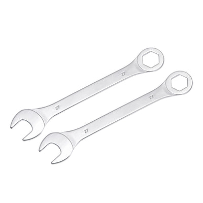 Harfington Uxcell Thin 6-Point Combination Wrench, Metric High Carbon Steel