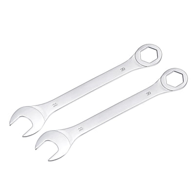 Harfington Uxcell Thin 6-Point Combination Wrench, Metric High Carbon Steel