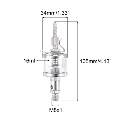 Harfington Needle Valve Type Oil Cup Sight Drip Feed Oiler